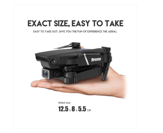 E88 Foldable Dro ne Foldable Quadcopter Wi-Fi 4K FPV