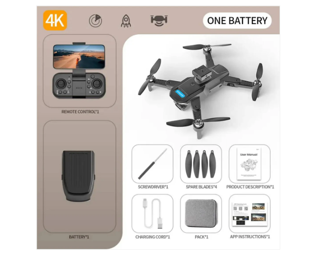 S22 Foldable 4K Camera Dro ne Obstacle Avoidance