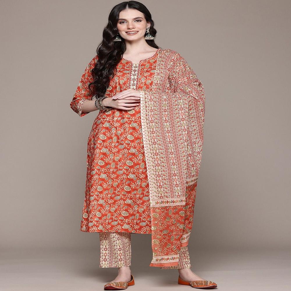 Straight Style Silk Fabric Violet Color Kurta And Bottom With Dupatta