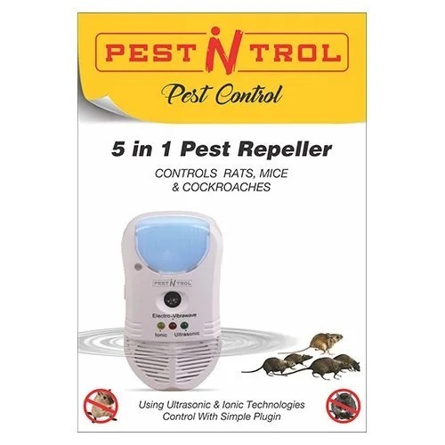 Pest Repeller Device 5 In 1 - Coverage Area: 100 Square Foot (Ft2)