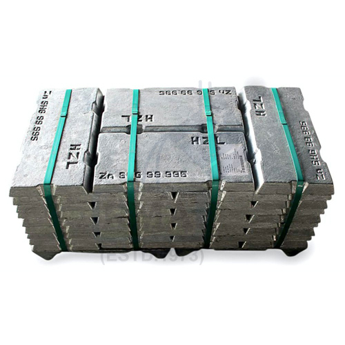 Hzl Along With The Grade Shg Zinc Ingot - Color: Silver-Gray To Dark Gray