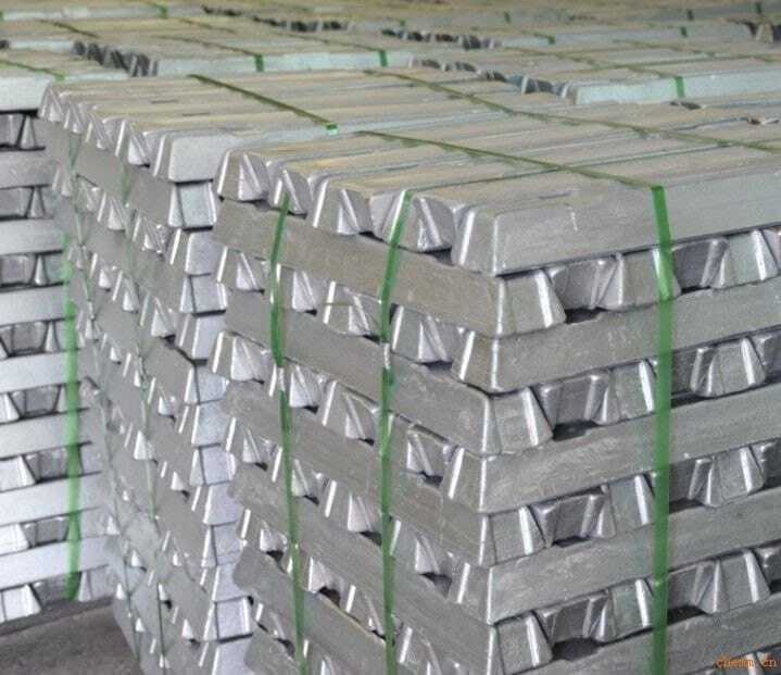 Industrial Zinc Ingot - Color: Shiny Silvery Gray Metal