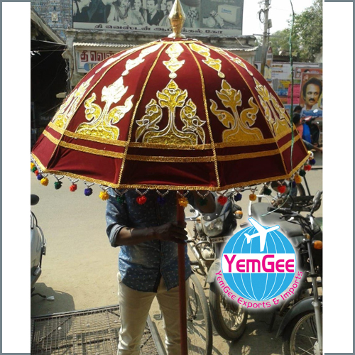 Designer Print Temple Umbrella - Color: Multicolor