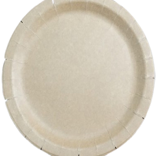 Disposal Plain Paper Plate - Color: Off White