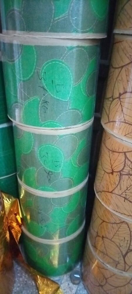 Leaf Print Paper Plate Raw Material