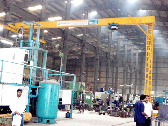 Semi Gantry Crane - Color: Yellow Paint Coated