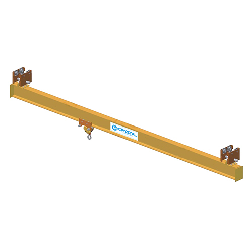 Under Slung Crane - MS Material, 2m to Custom Height, Yellow Coated | 1-15 Tons Load Capacity, Emergency Stop & Limit Switches, High-Pressure Performance