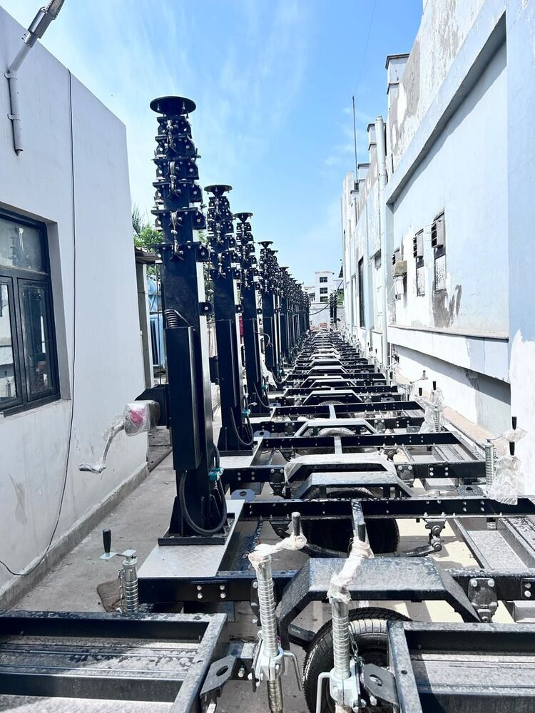 9m Hybrid Mobile Led Lighting Tower - Height: 9 Meter (M)