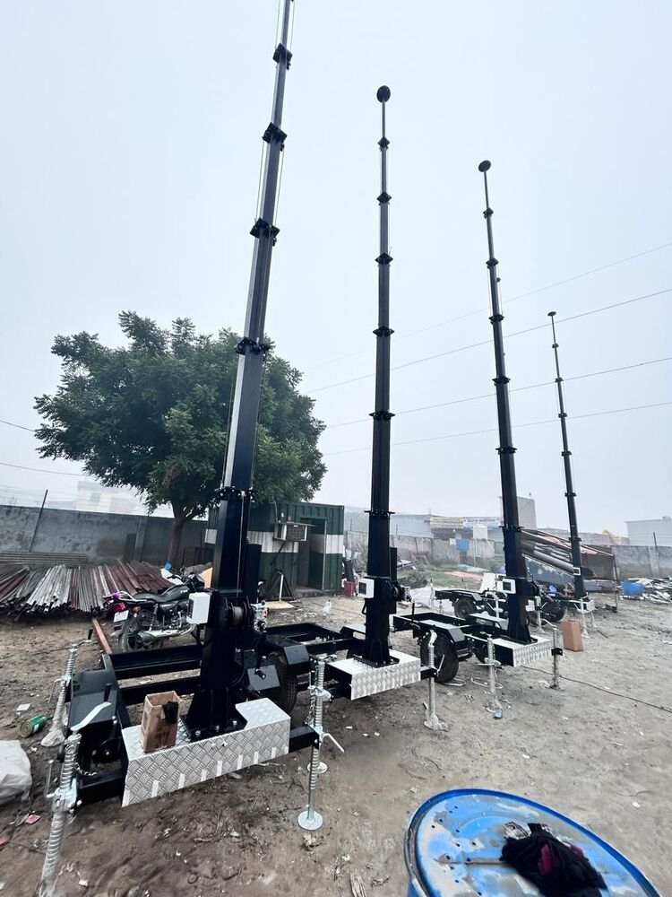 9m Hybrid Mobile Led Lighting Tower - Height: 9 Meter (M)