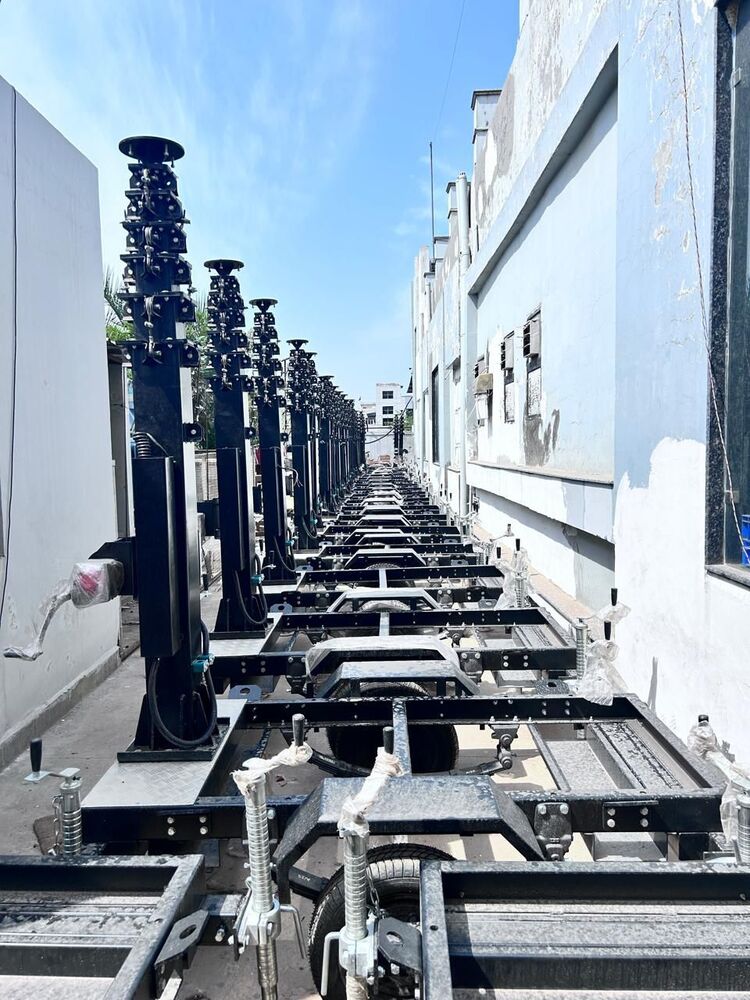 9m Hybrid Mobile Led Lighting Tower - Height: 9 Meter (M)