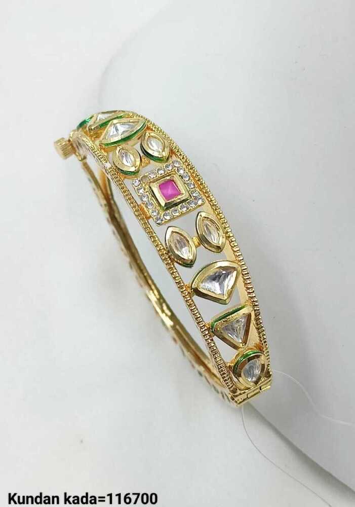 Gold Plated Hand Cuff - Gender: Unisex