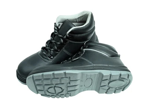 Rival-Xylo Leather Safety Shoes - Color: Black