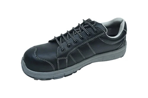 Rival Sport Leather Safety Shoes - Color: Black