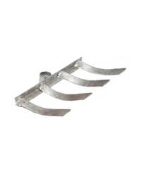 6t Patti Teeth Garden Rake - Color: Silver