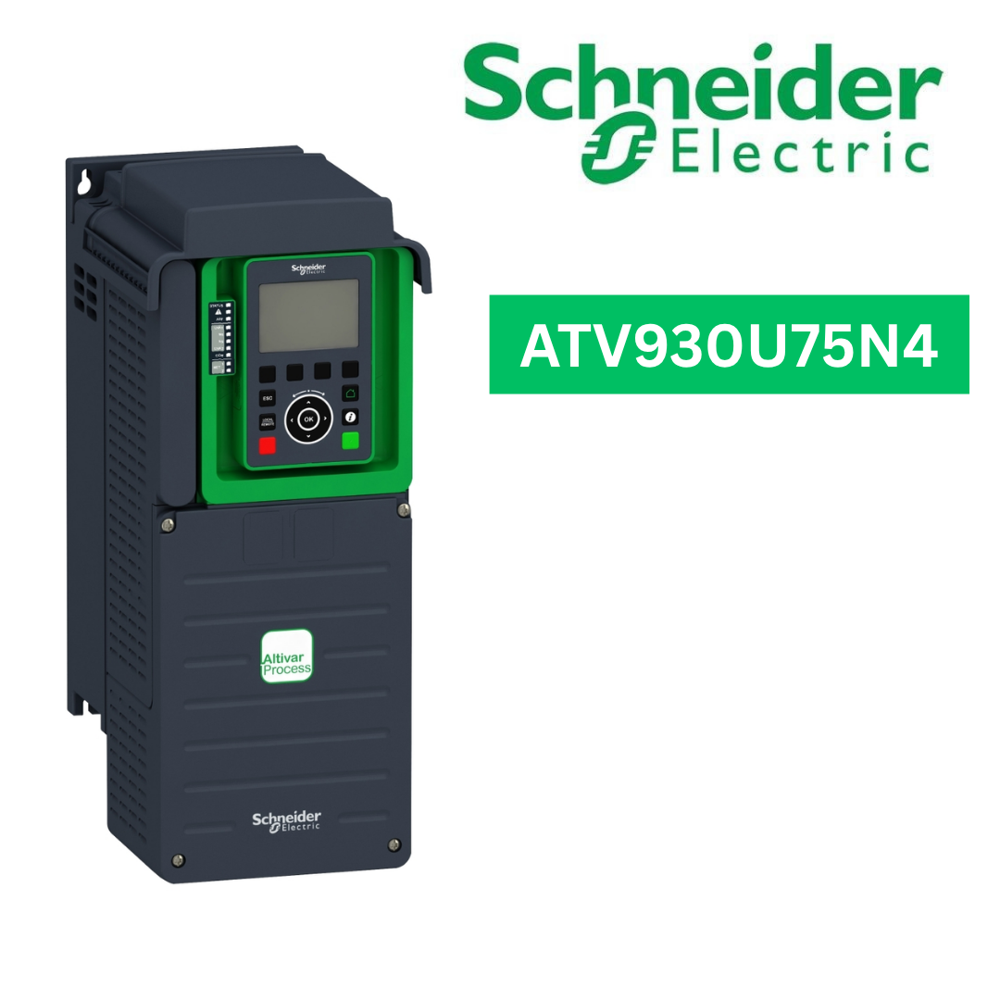 ATV930U75N4-variable speed drive, Altivar Process ATV900, ATV930, 7.5kW, 400 to 480V, with braking unit, IP21