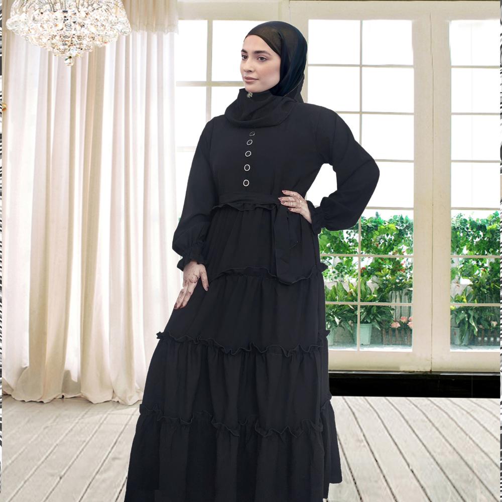 Black Plain Abaya For Women Burqa Modest WearIslamic Stylish