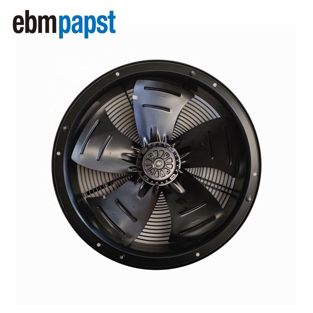 Ebmpapst W4E400-Cp02-31 400Mm 160W 230V Ac 1700Rpm 1.06A Communication Cabinet Air Conditioner Axial Cooling Fan W4E400-Cp02-71 - Color: Black