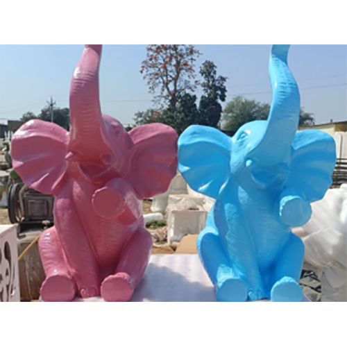 Fiber Elephant Statue