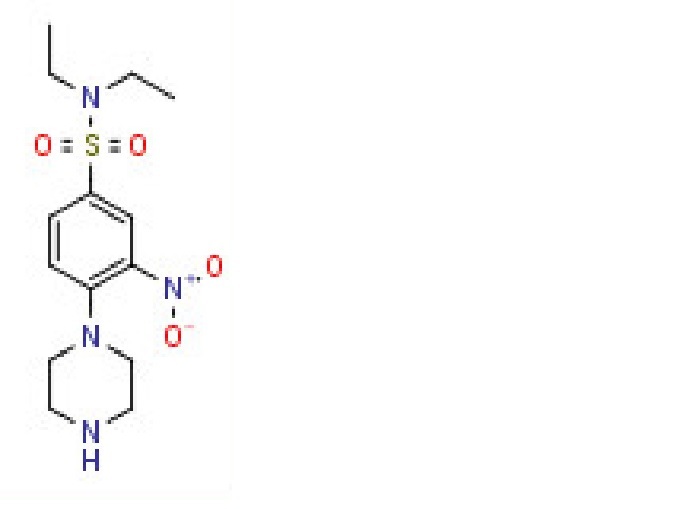 N,N-Diethyl-3-nitro-4-piperazin-1 -ylbenzenesulfonamide