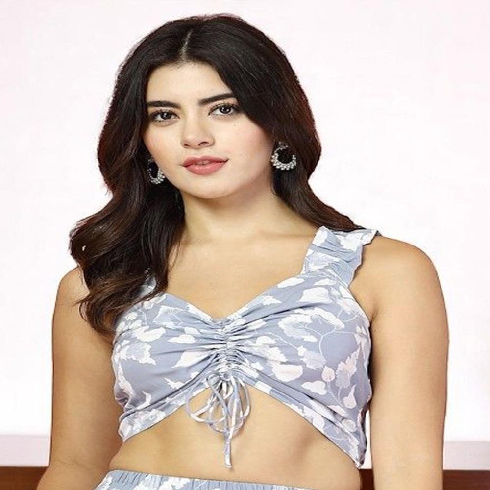 Women Floral Print Sweetheart