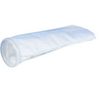 Pp Filter Bag - Polyester Material, 14x7 Inches, White Color, 25 Micron Filtration Size | Reliable Industrial Filtration Efficiency