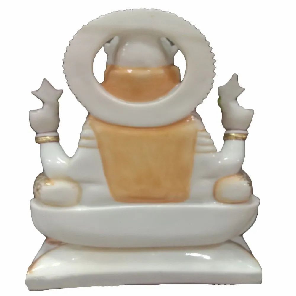 Polished Marble Lord Saraswati Statue