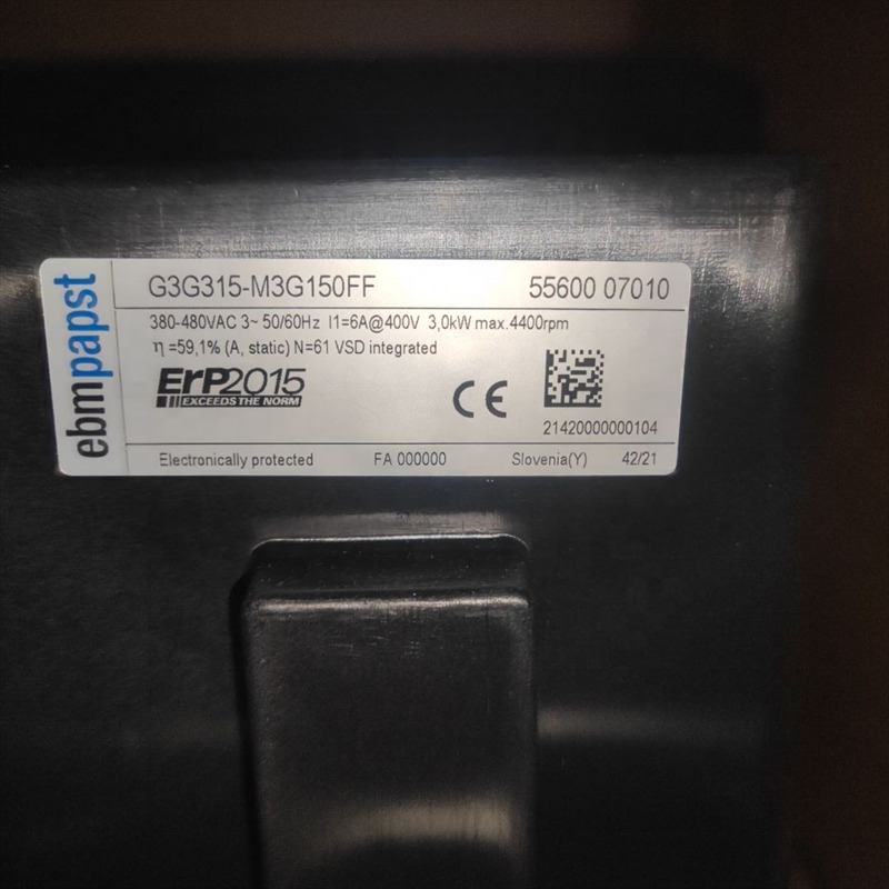 ebmpapst G3G315-M3G150FF 55600.07010 400VAC50/60HZ Gas Boiler Blower Centrifugal Cooling Fan G3G315-M3G150FF 55600.07000
