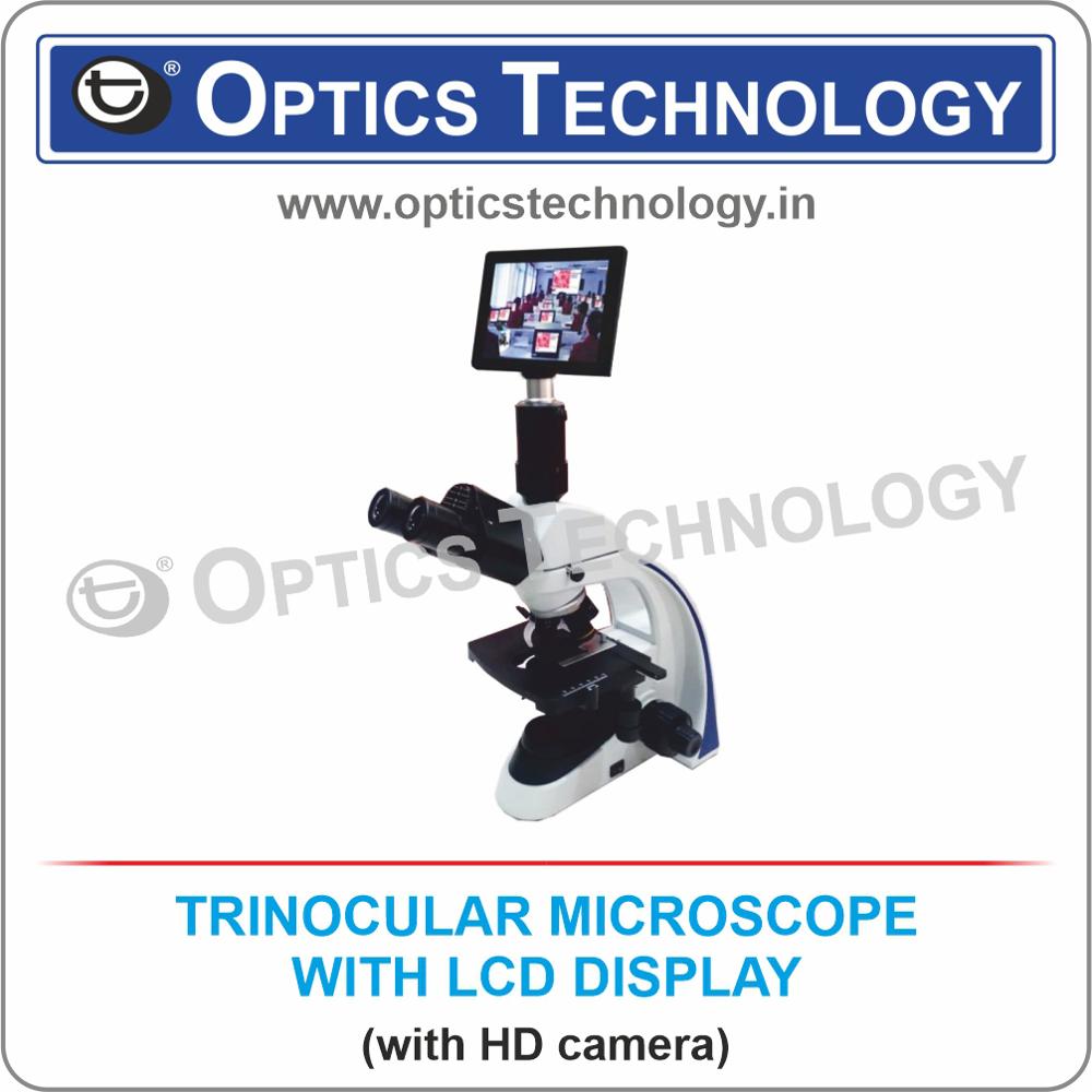 TRINOCULAR MICROSCOPE WITH LCD DISPLAY