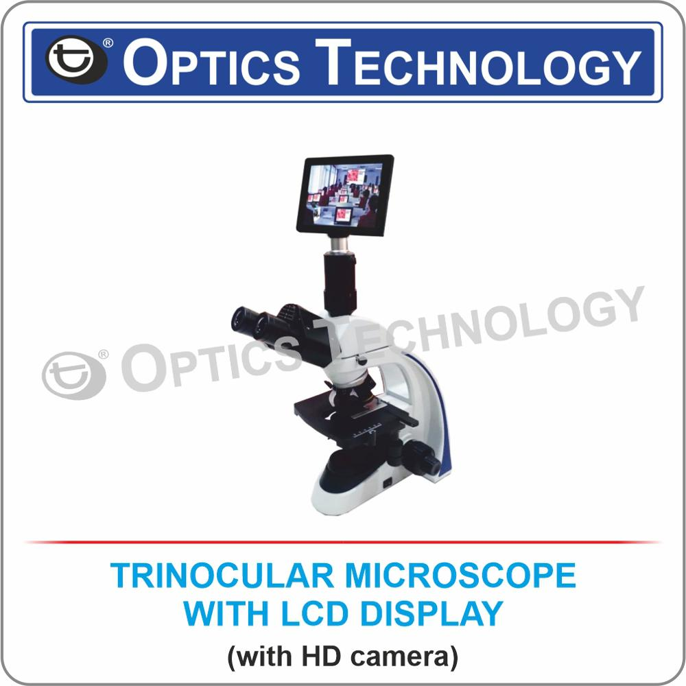 TRINOCULAR MICROSCOPE WITH LCD DISPLAY
