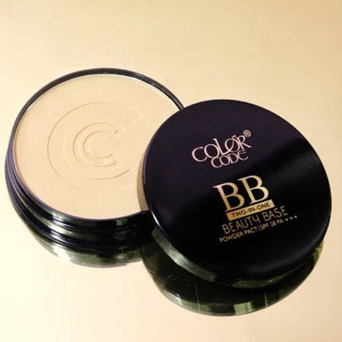 Color Code 2 In 1 Beauty Base Compact Face Powder - Features: High Quality