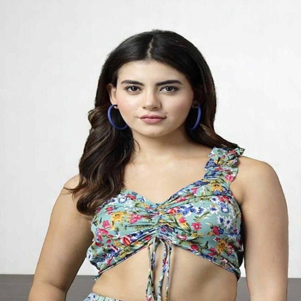 Multicolor Crop Top - Design: Floral