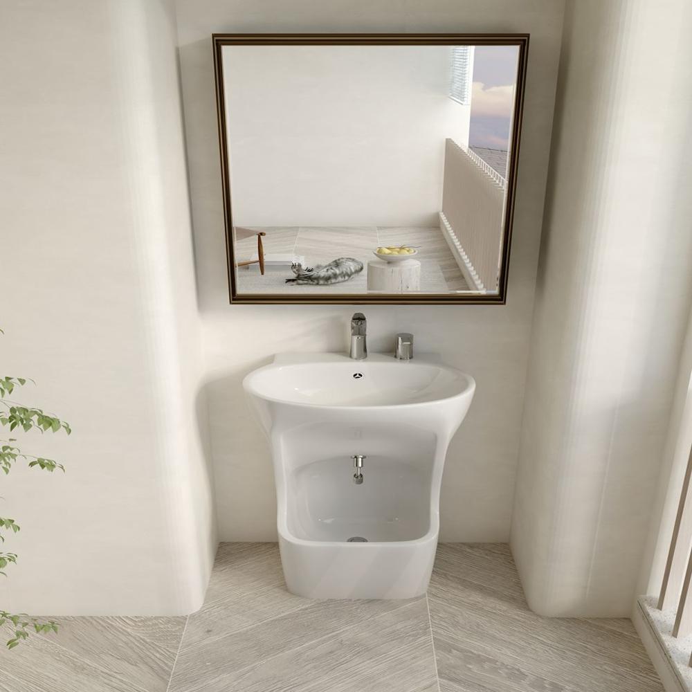 Wudu Basin One Piece - Color: White