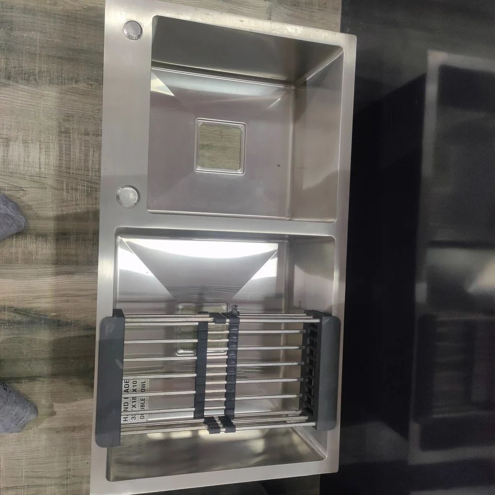 Stainless Steel Rectangular Wash Basin - Feature: Polished