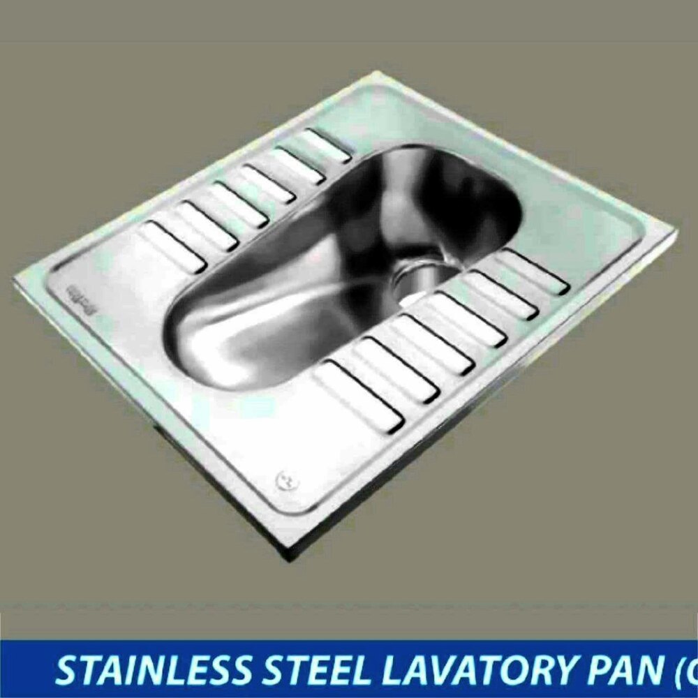 SS Lavatory Pan without Flush Type