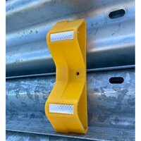 Crash Barrier Reflectors - Color: Yellow