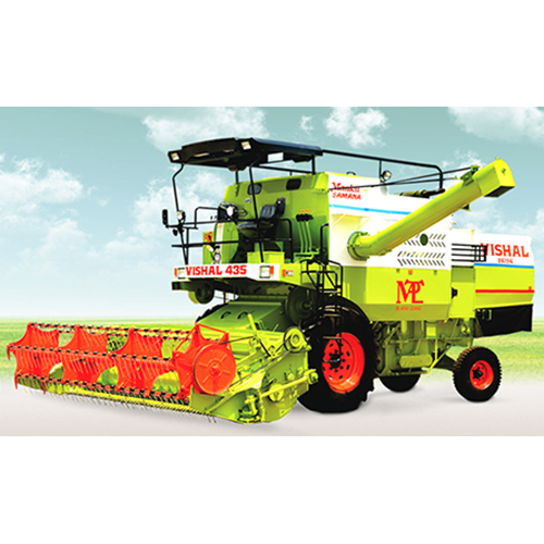 Vishal Combine Harvester - Color: Green Paint Coated
