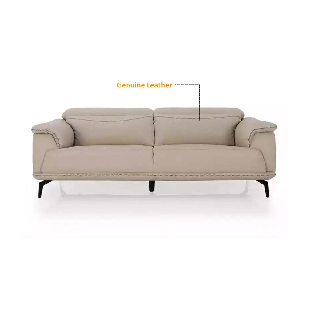Royaloak Helena Leather Sofa 3 Seater- Sf201753-3 - Assembly: Carpenter Assembly
