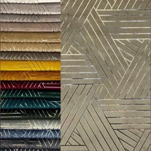 Imported Holland Velvet Foil Print Sofa Fabric - Feature: Shrink-Resistant