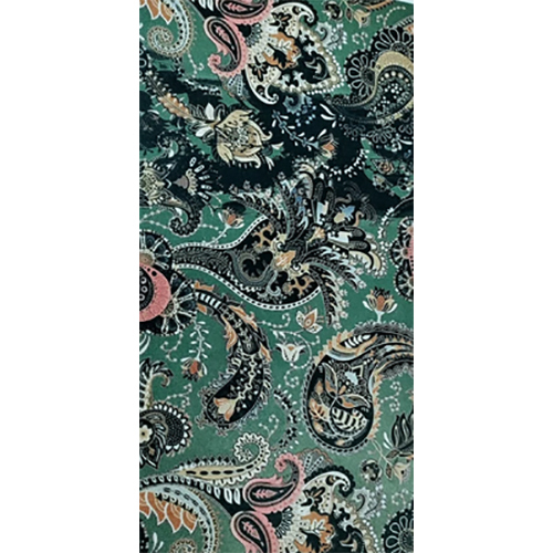 Kani Velvet Digital Print Fabric - Attributes: Washable