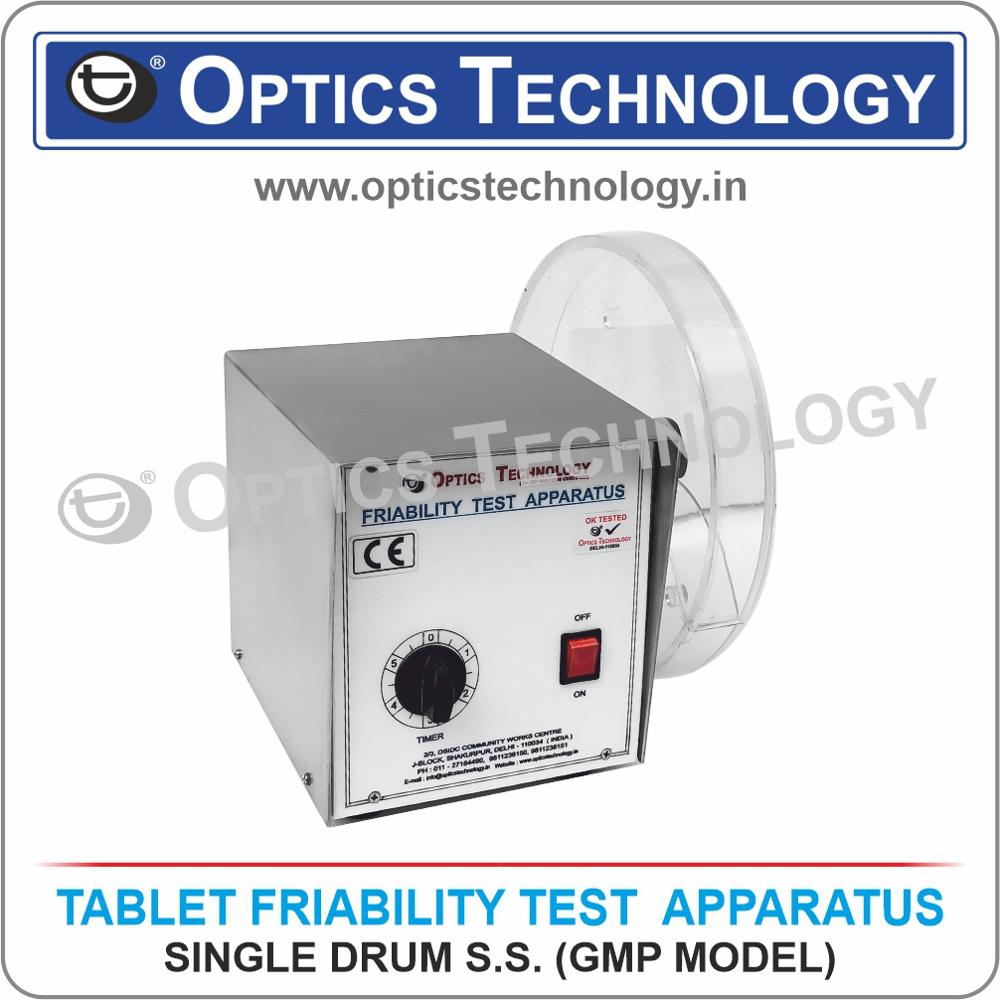 Tablet Friability Test Apparatus (Single / Double Drum) - Application: Pharmaceutical Industry