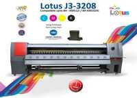 Lotus J3-3208 Using KM-512i Digital High Speed Flex Printing Machine