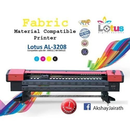 Lotus AL-3208 Automatic Fabric Printing Machine Using KM-512