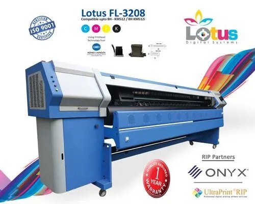 Lotus FL-3208 Using KM-512i Digital Solvent Printing Machine