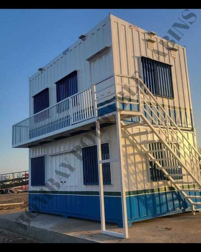Double Store Portable Cabin - Color: White