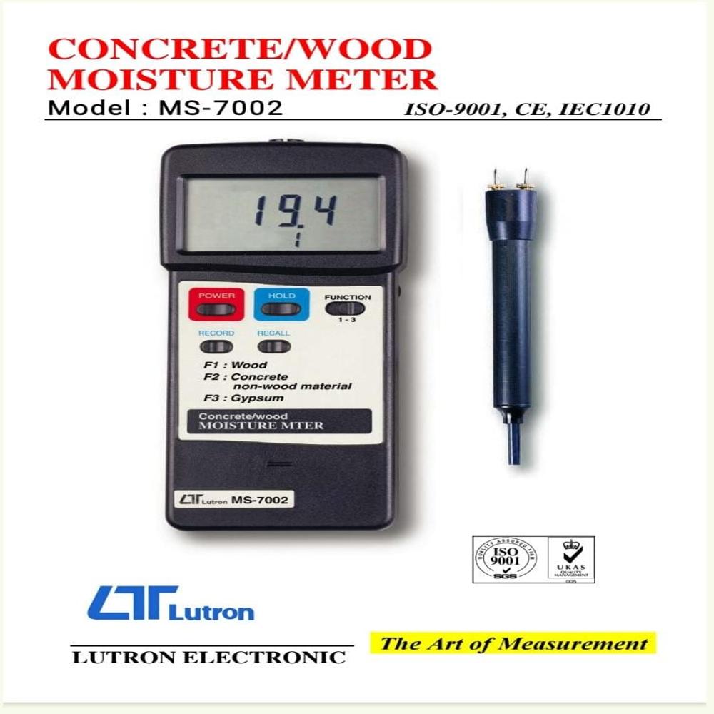 Lutron Ms7002 Moisture Meter - Accuracy: 100 %