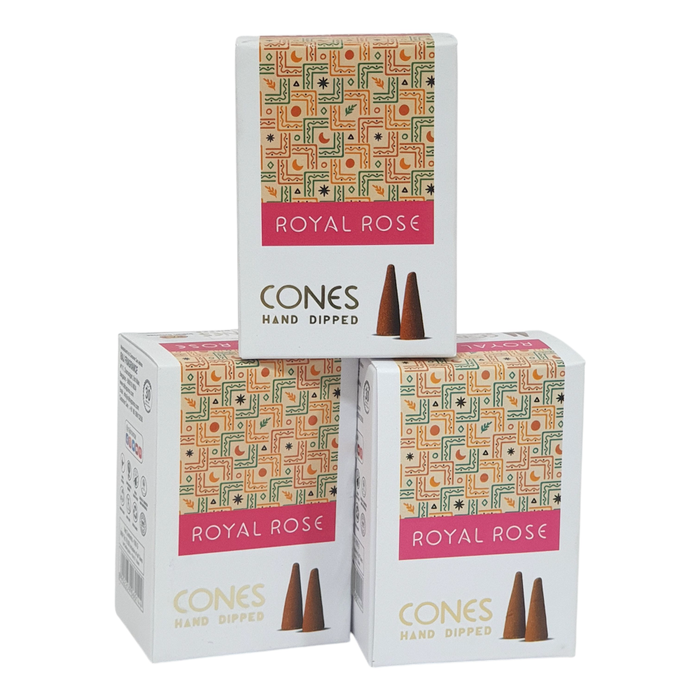 Royal Rose Hand Dipped Incense Cones