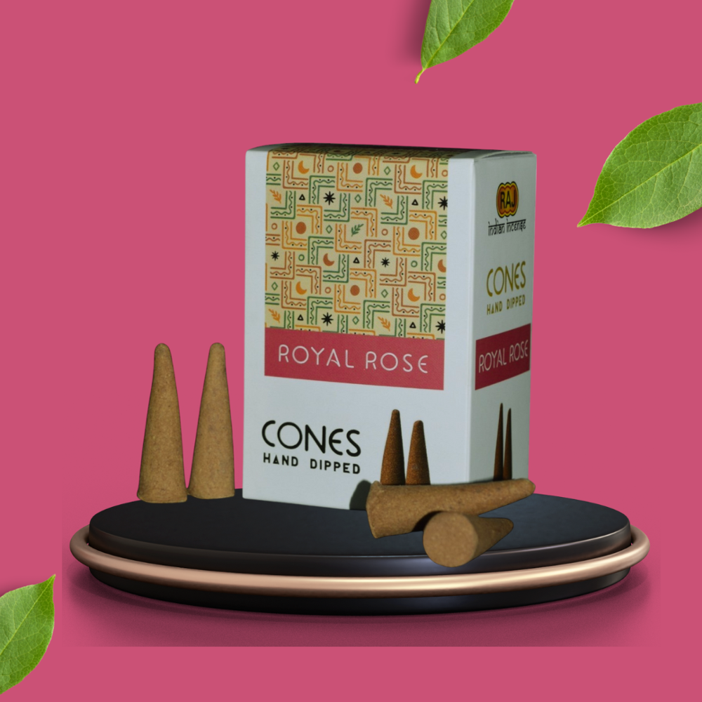 Royal Rose Hand Dipped Incense Cones