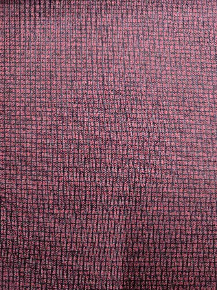 Black Melange Checked Fabric - Attributes: Washable