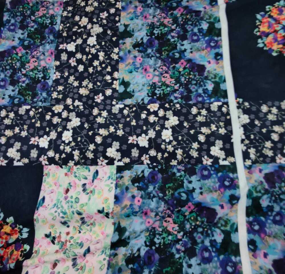 Poly Spandex Sinker Malai Prints Garment Fabric - Color: Multicolor