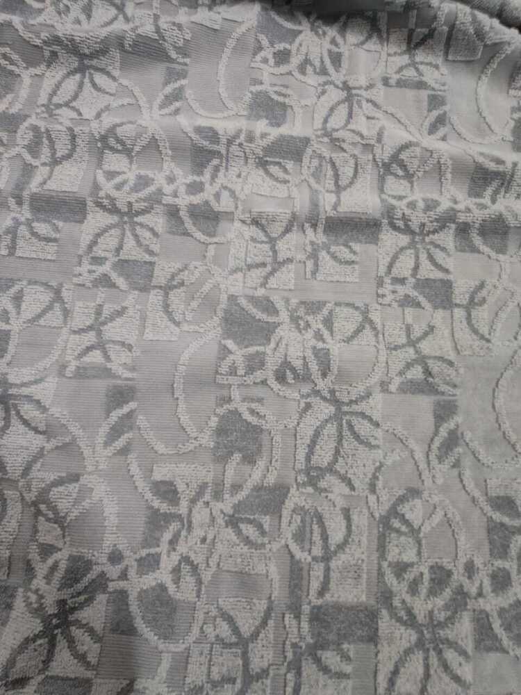 Polyester Terry Jacquard Garment Fabric - Color: Gray